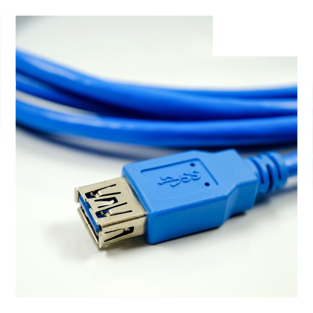 IP67 USB 3.0 Type A cable assembly with locknut