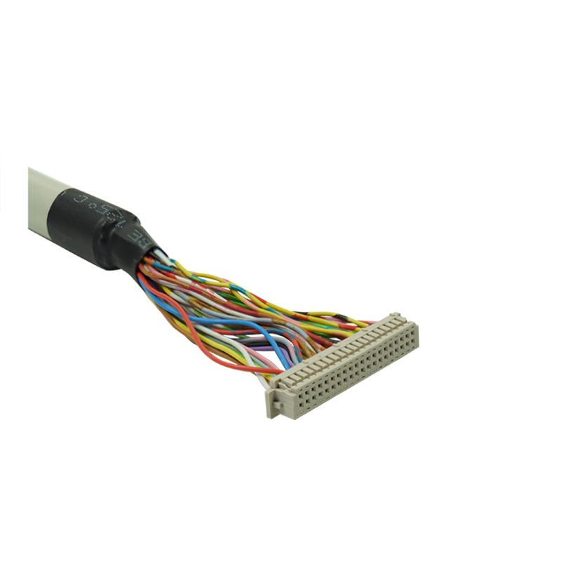 Flat ribbon/round cable with HIROSE DF13 connector