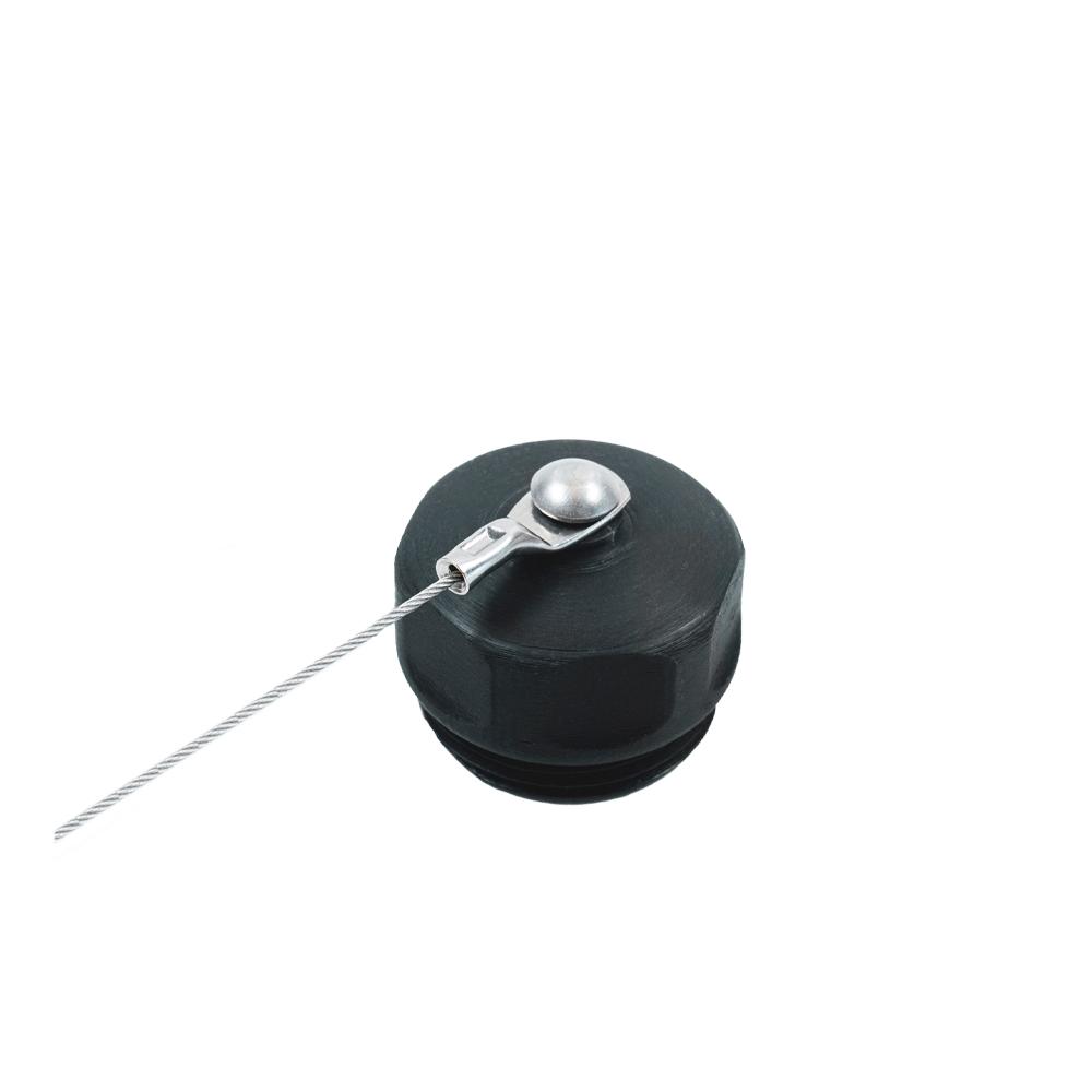 IP67 cap with tether