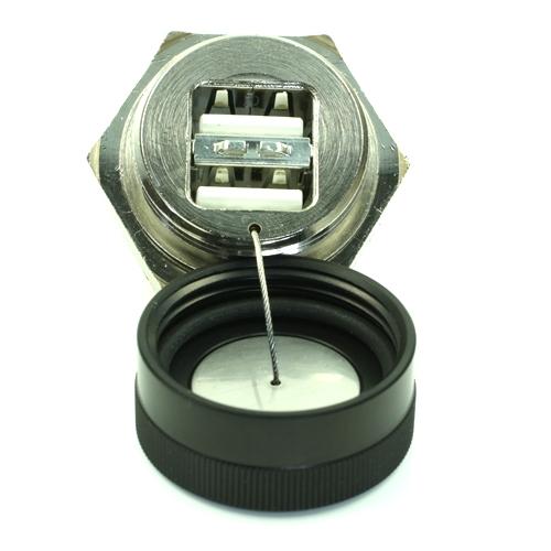 IP67 Dualport USB type A | M25