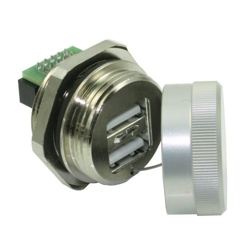 IP67 Dualport USB type A | M25