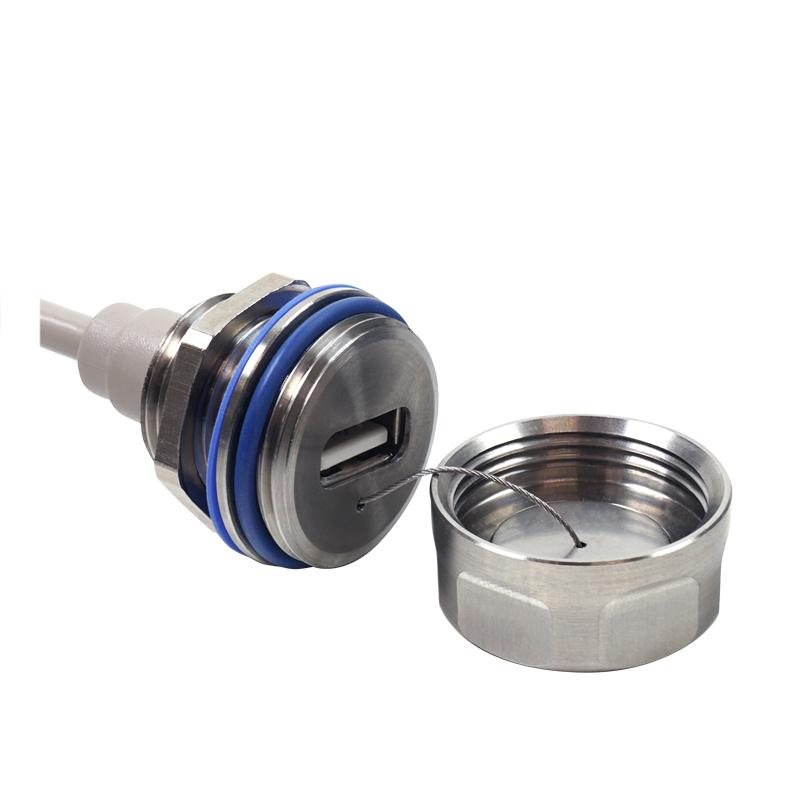 IP67 socket USB 2.0 type A M20