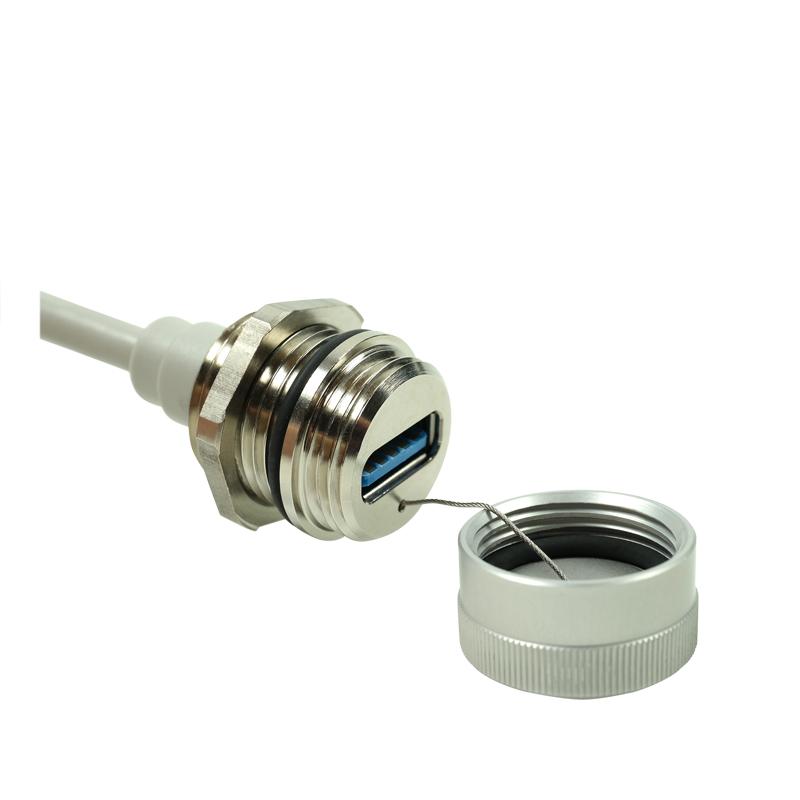 IP67 socket USB 3.0 type A M20