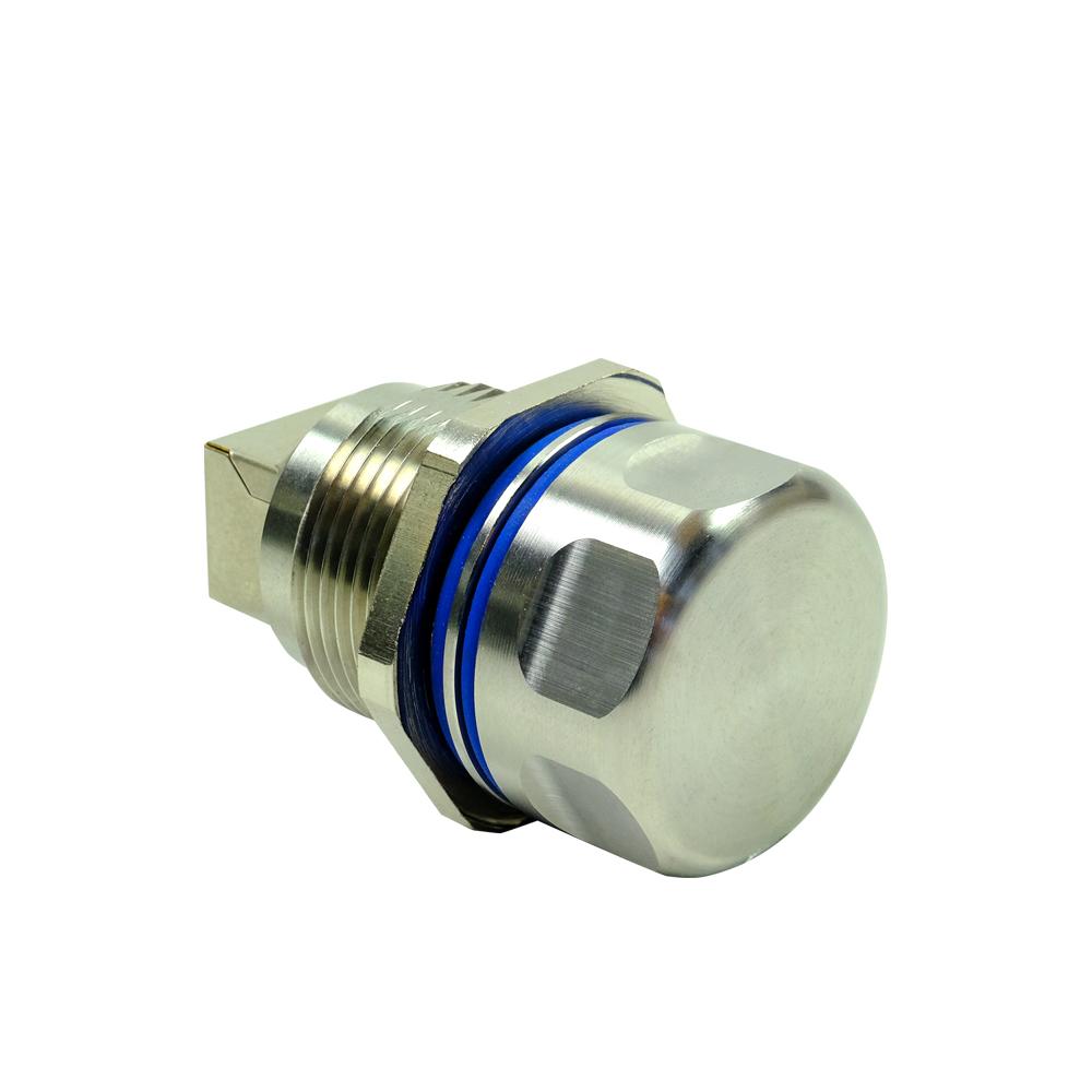 IP67 socket with RJ45 plug | stainless steel