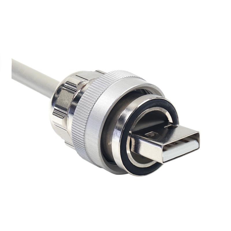 IP67 USB 2.0 type A M20 with union nut